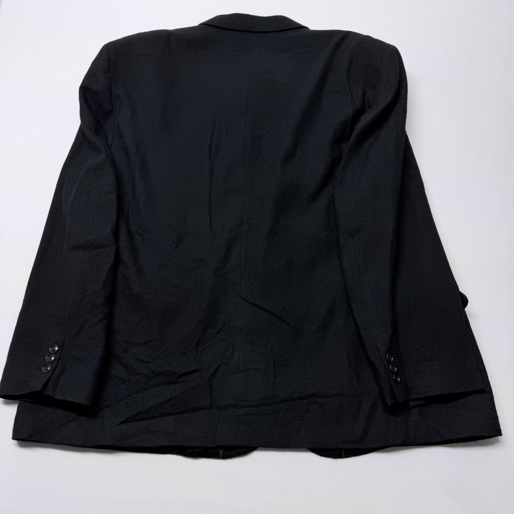 Alexander Lloyd Mens Black Wool Crepe Blazer Sport Coat 54L Made in USA - Picture 2 of 8